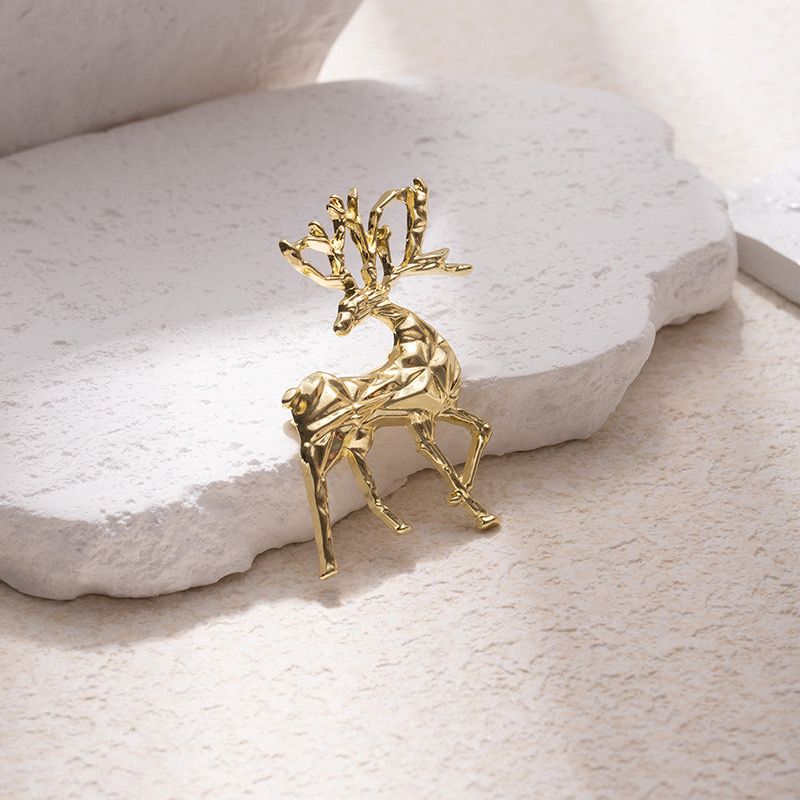 Deer Metal Brooch