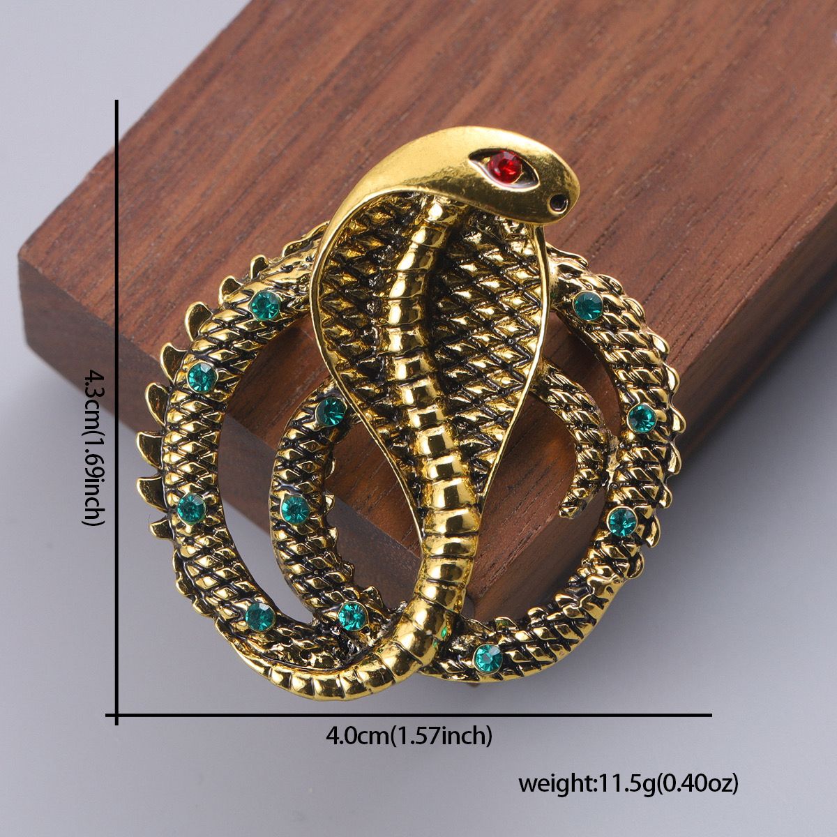 Royal Cobra Brooch