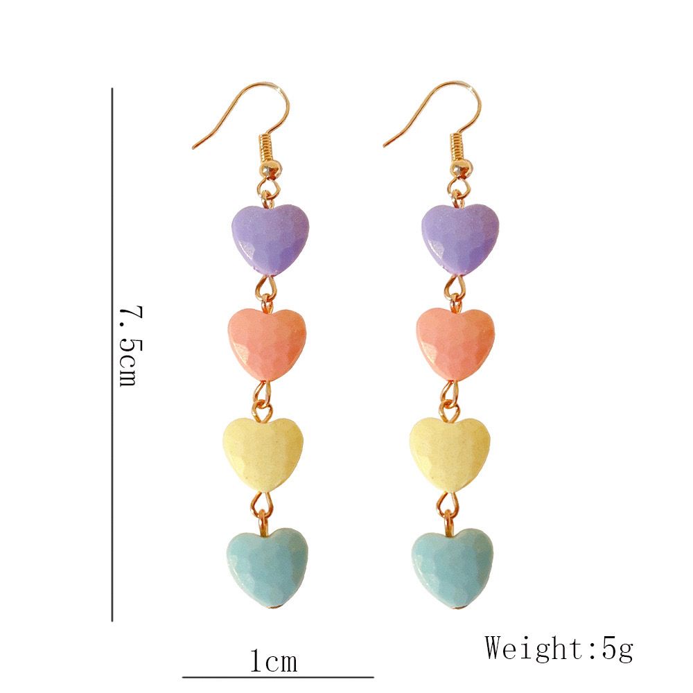 Candy Heart Drop Earrings