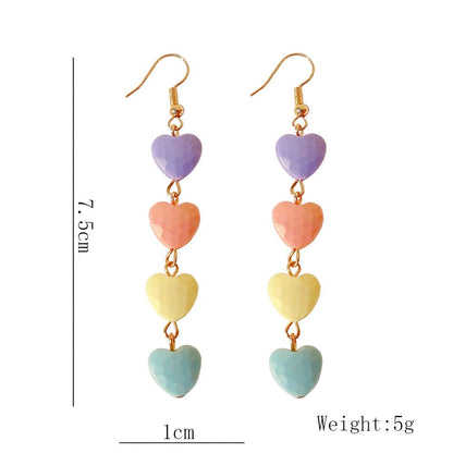 Candy Heart Drop Earrings