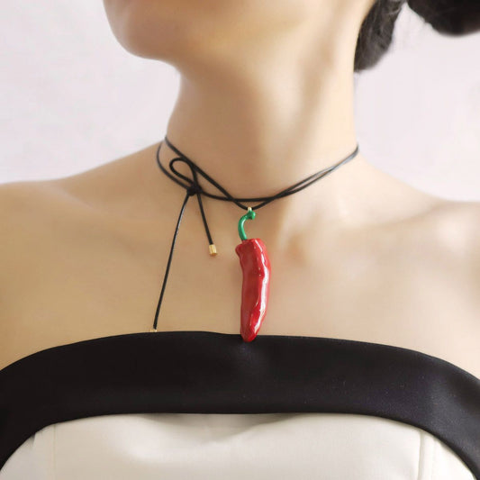 Mirchi Pendant Neckpiece