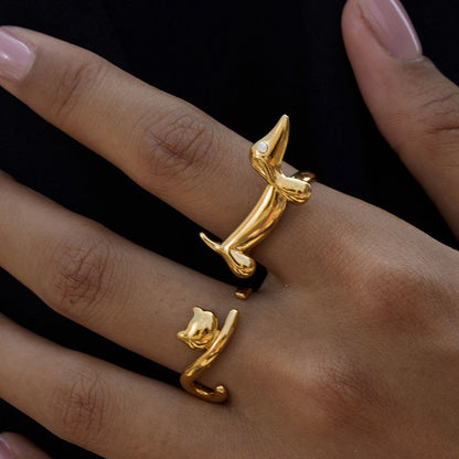 Kitty Minimalist Rings