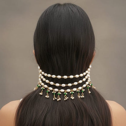 Noor Pearl Hair Chain – No Piercing Required