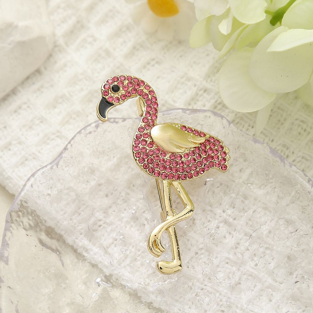 Flamingo Crystal Brooch
