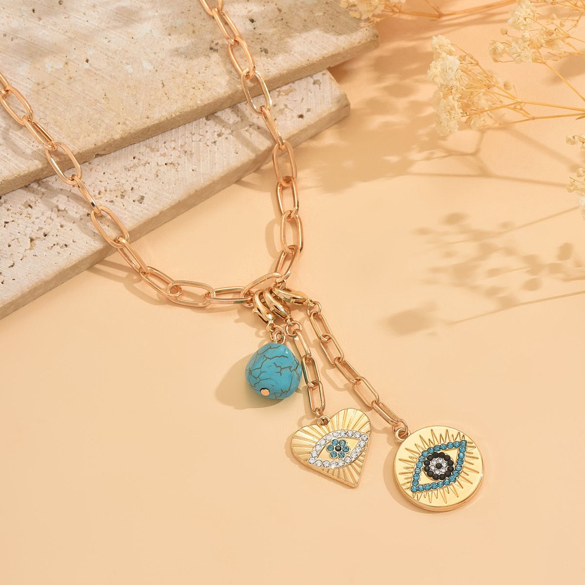 Evil Eye Gold Necklace