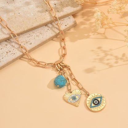 Evil Eye Gold Necklace