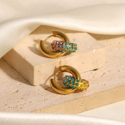 Sundowner Multi-Colour Linked Hoops