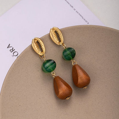 Coastal Chic Shell Drop Earrings