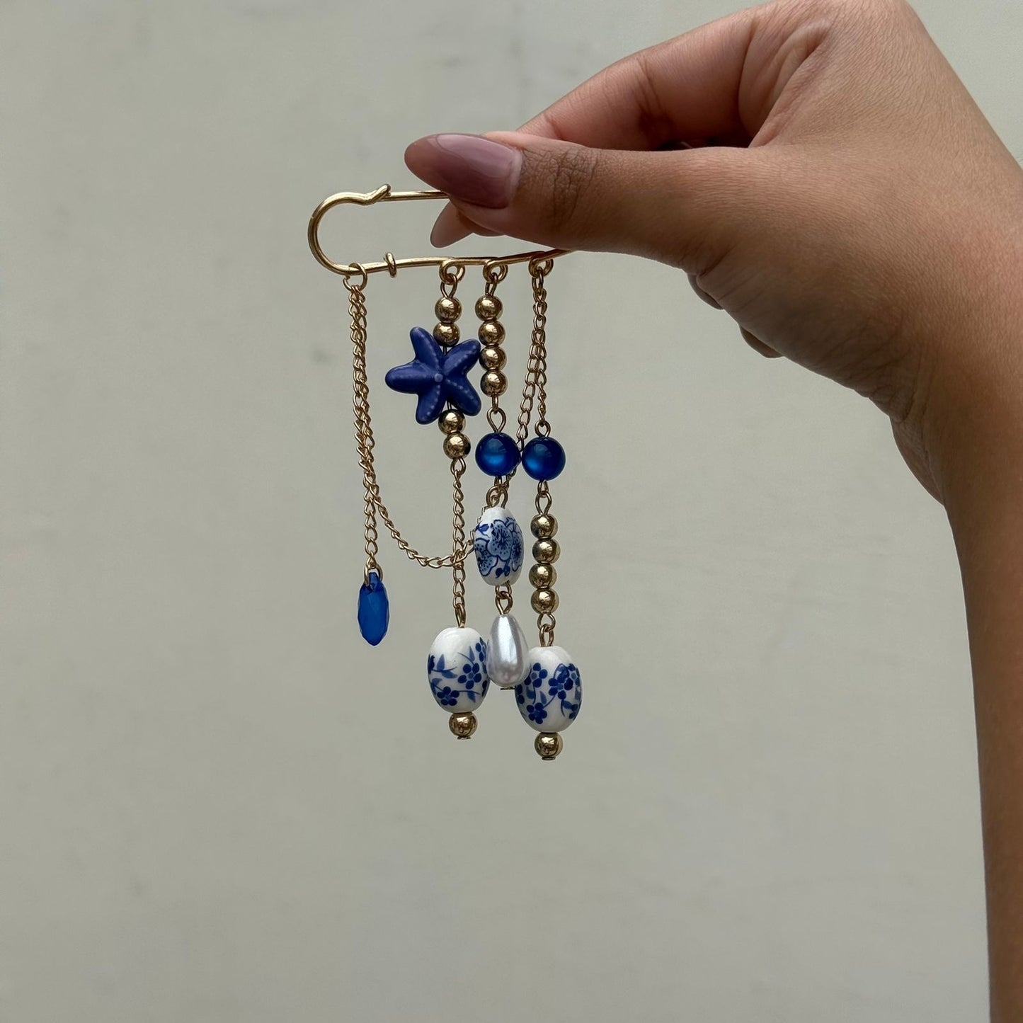 Ocean Daydream Safety Pin Brooch