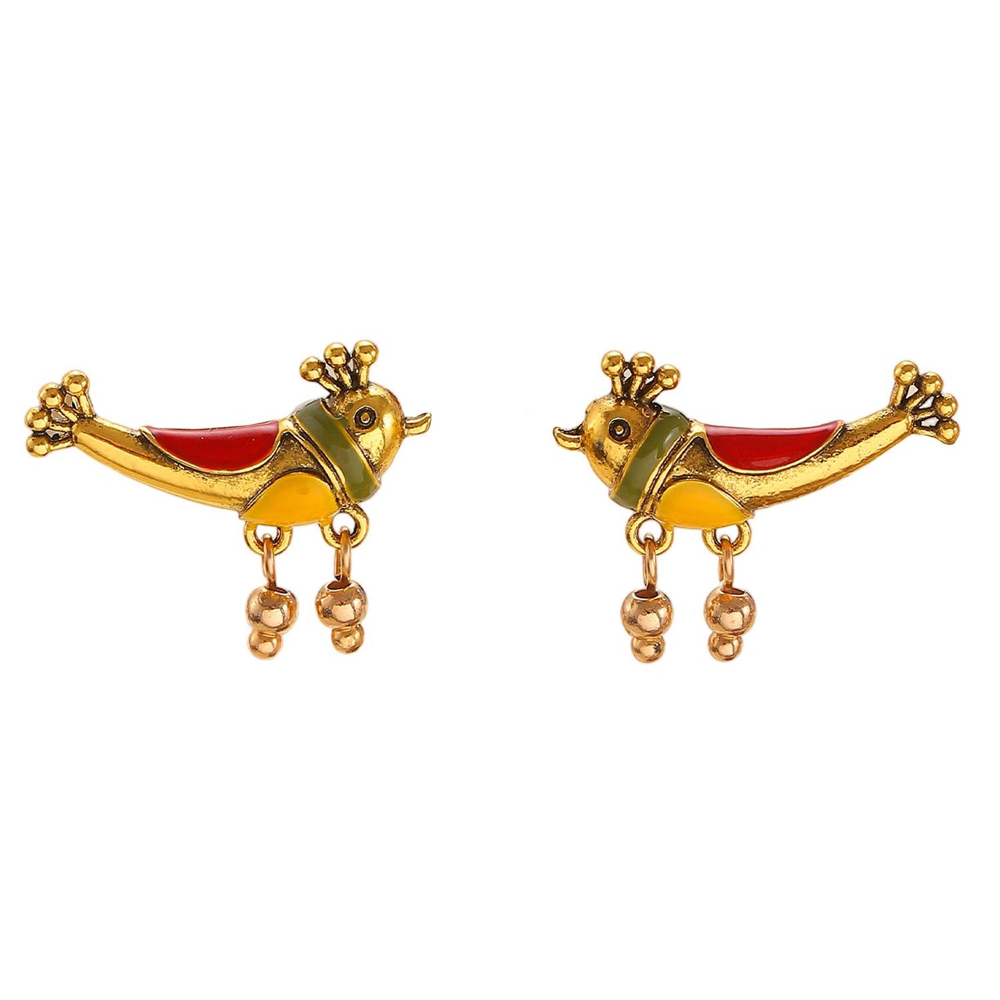 Golden Bird Earrings