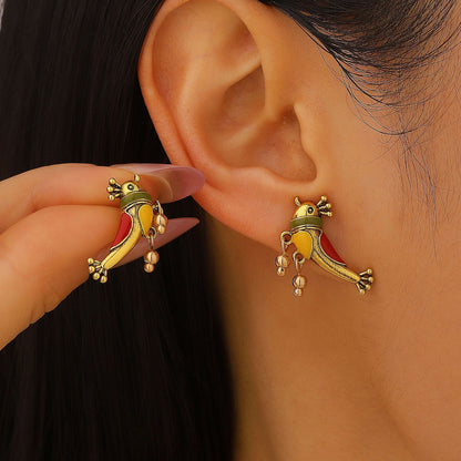 Golden Bird Earrings