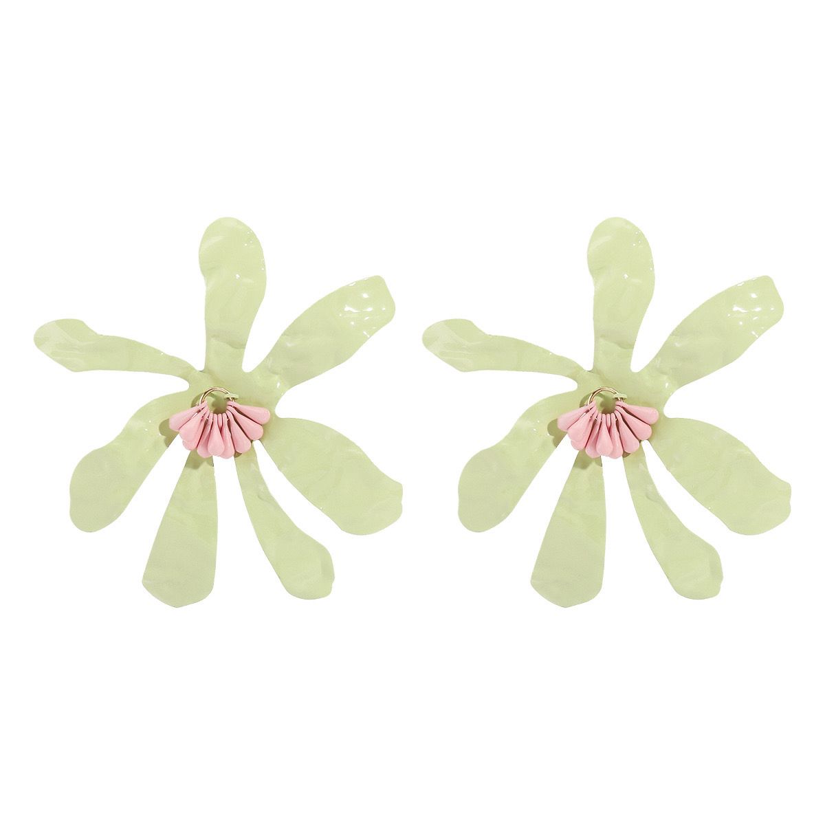 Mint Bloom Statement Earrings