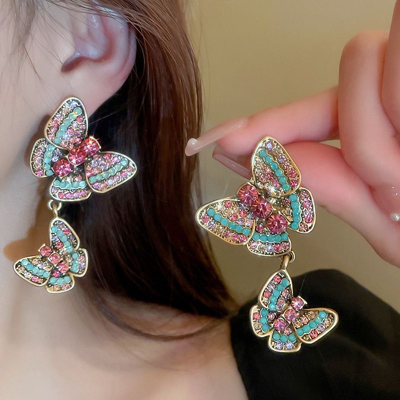 Butterfly Pastel Statement Earrings