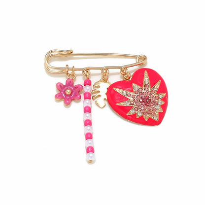 Cosmic Heart Charm Pin