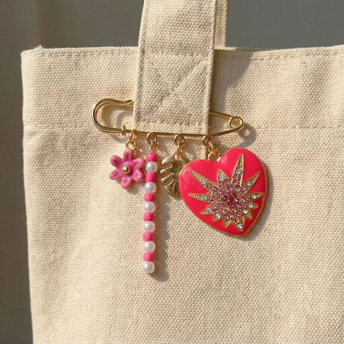 Cosmic Heart Charm Pin