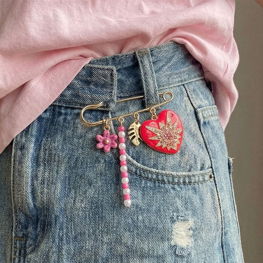 Cosmic Heart Charm Pin