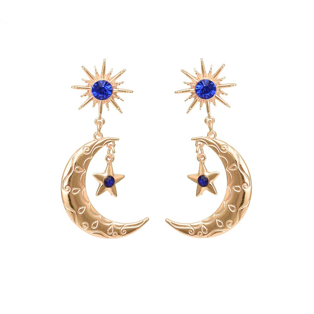 Lunar Sapphire Earrings