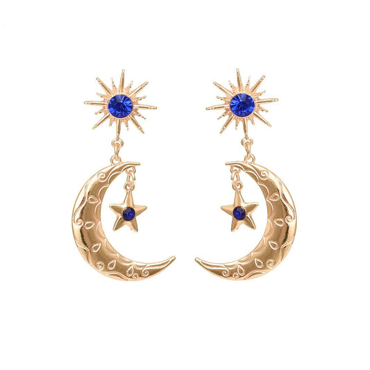 Lunar Sapphire Earrings