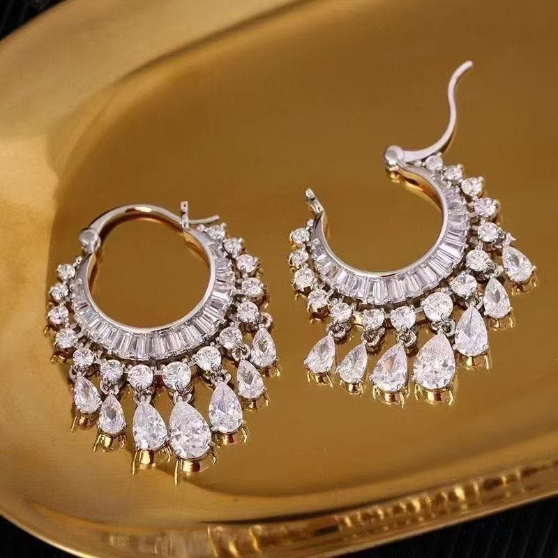 Luna Crystal Hoops