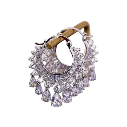 Luna Crystal Hoops