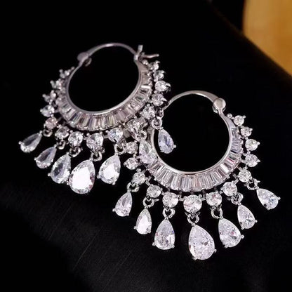 Luna Crystal Hoops