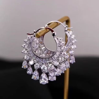 Luna Crystal Hoops