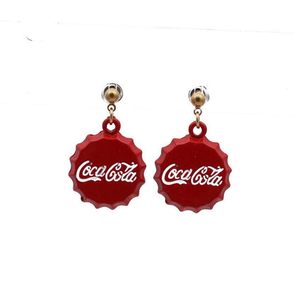 Vintage Bottle Cap Earrings