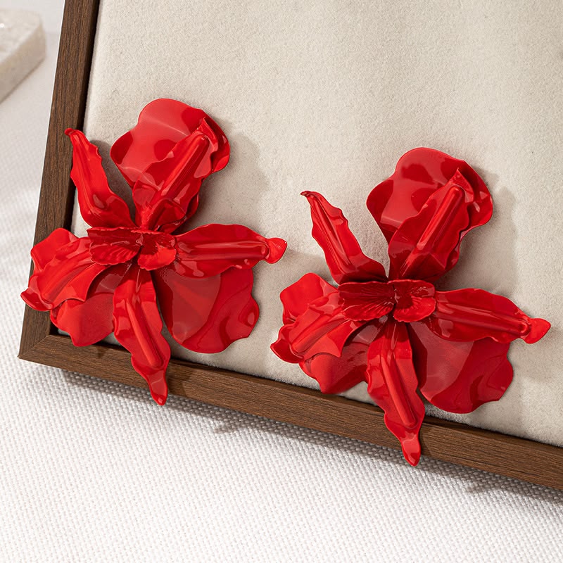 Ruby Bloom Earrings