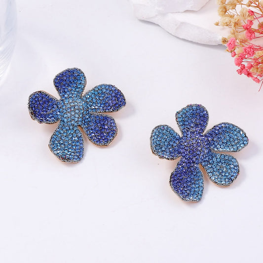 Sapphire Bloom Earrings