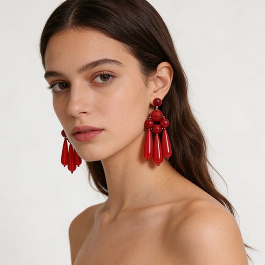 Rouge Statement Earrings