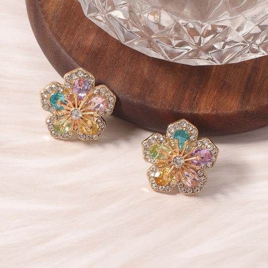 Iris Crystal Studs