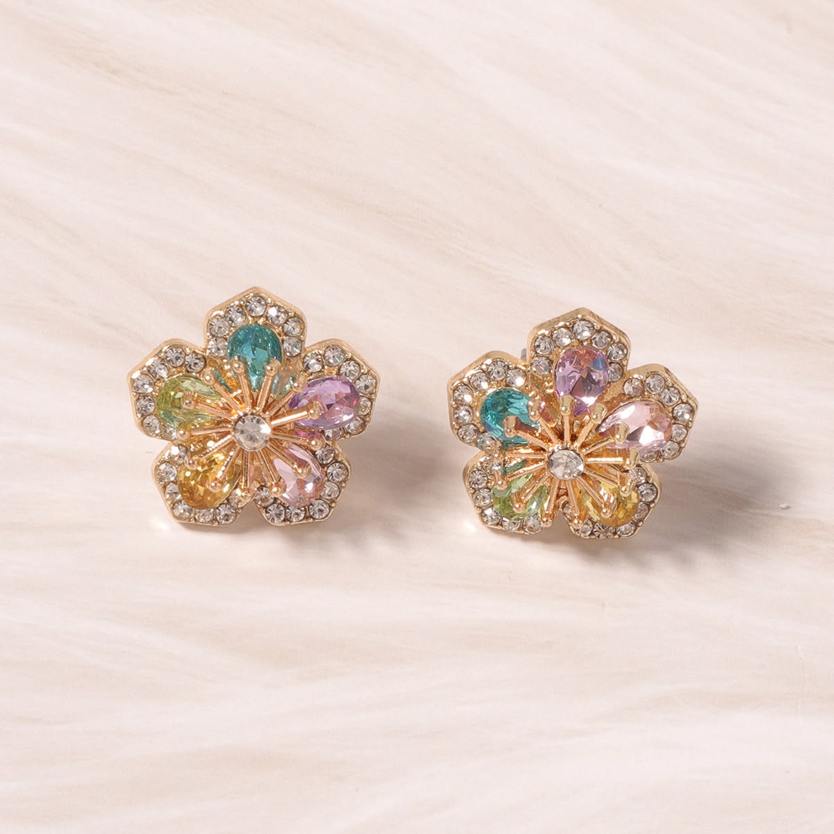 Iris Crystal Studs