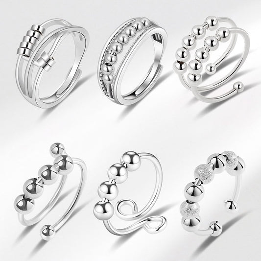 Anti-Anxiety Fidget Ring Set of 6