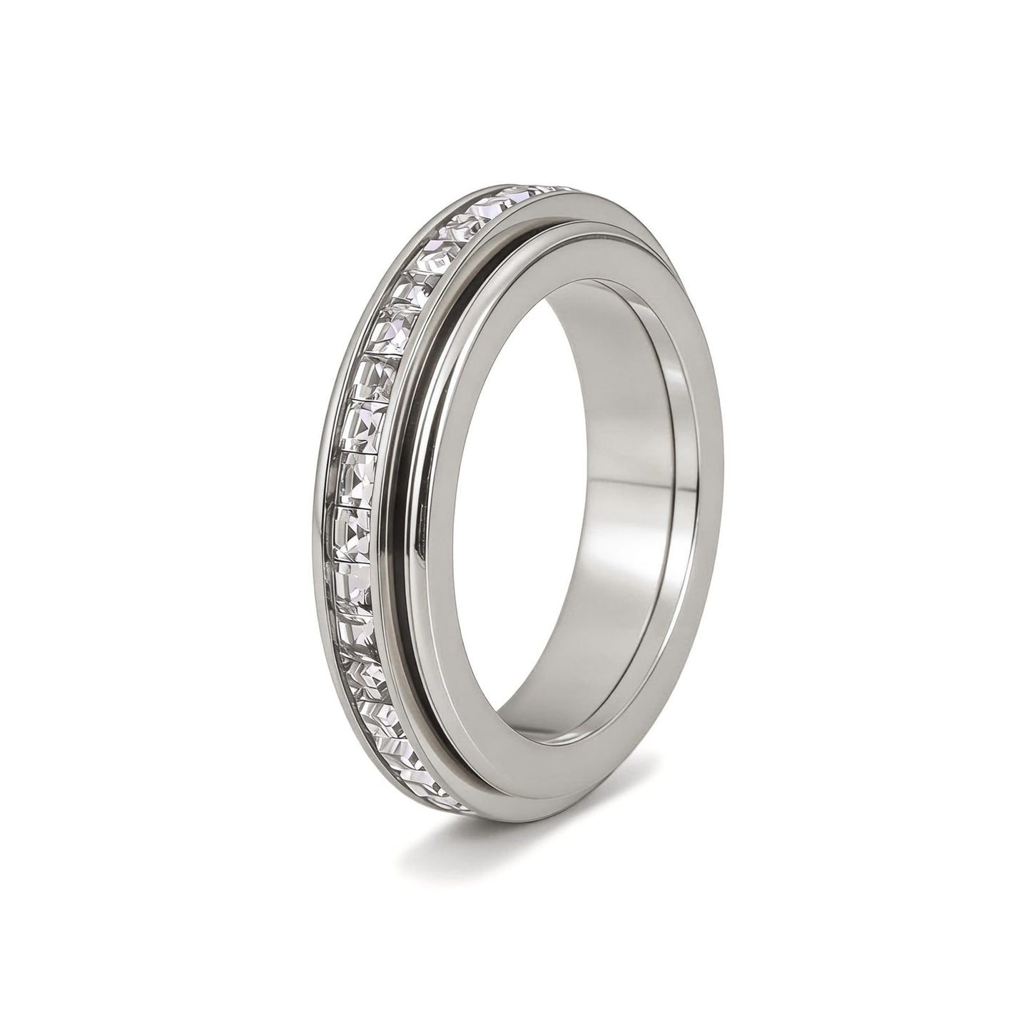 Diamond Cut Fidget Ring