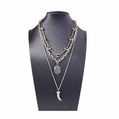 Midnight Mischief 3-Piece Layered Necklace Set