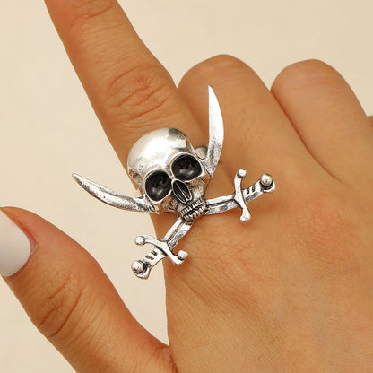 Skull & Crossed Ring