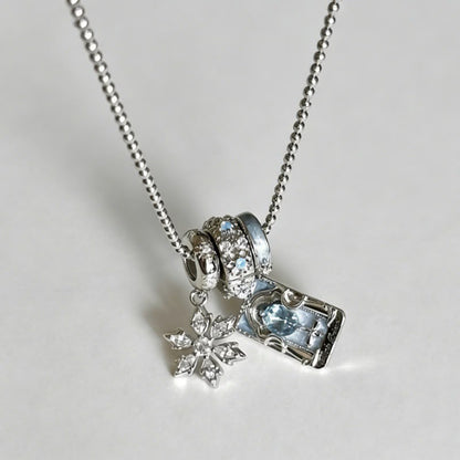 Baby Blue Charm Necklace