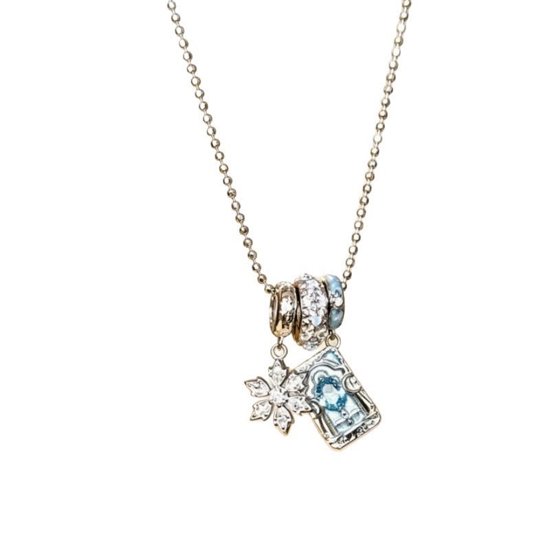 Baby Blue Charm Necklace