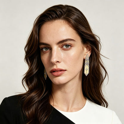 Deco Prism Drop Earrings