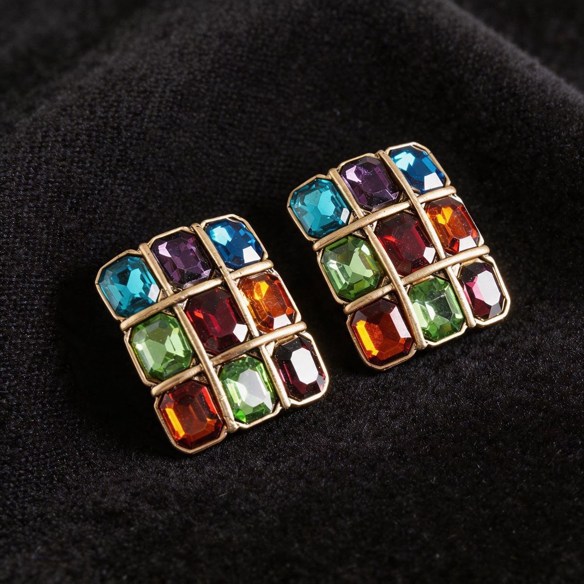 Jewel Grid Earrings