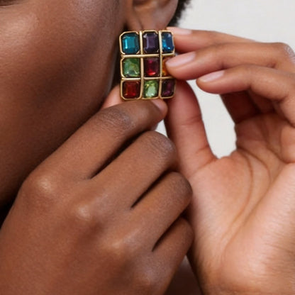Jewel Grid Earrings