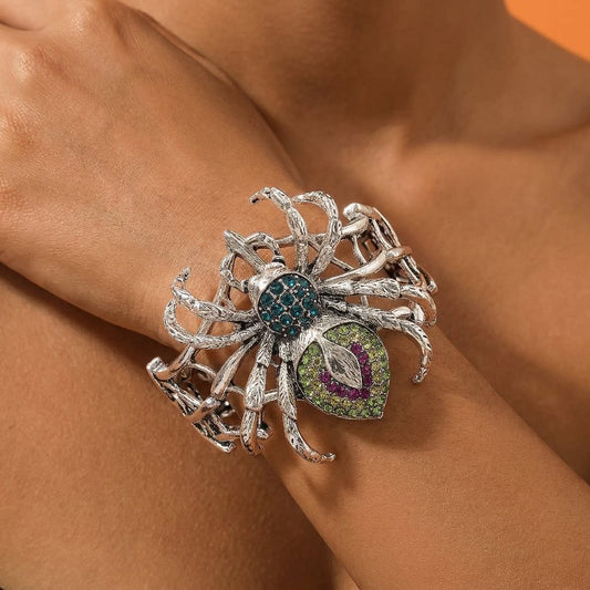 Crystal Spider Cuff