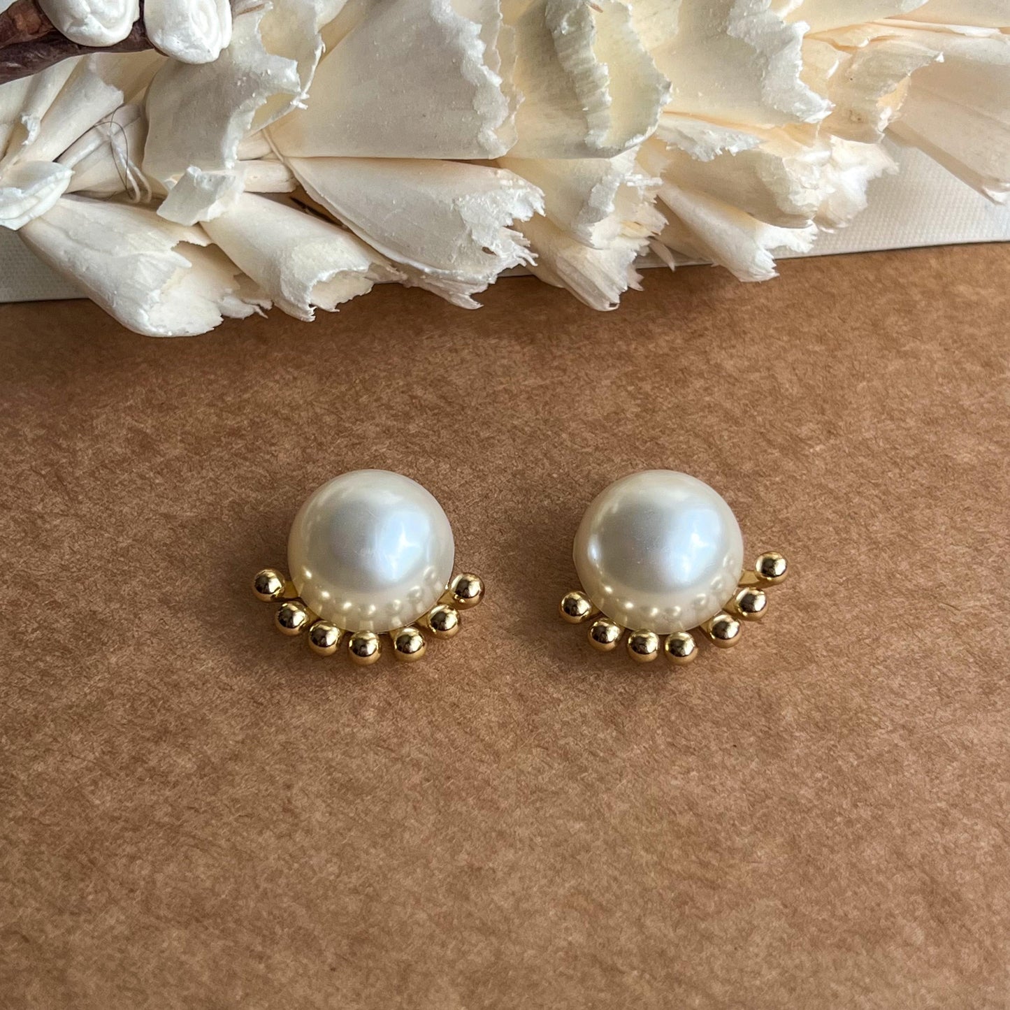 Pearl and Play Titanium Steel Earrings