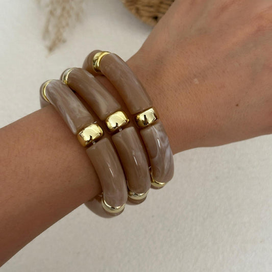Brown Retro Acrylic Bracelet