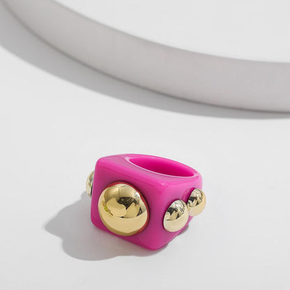 Colour Pop Resin Chunkey Ring