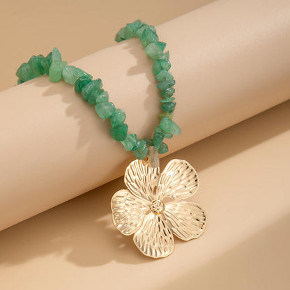 Bloomstone Floral Chunkey Necklace