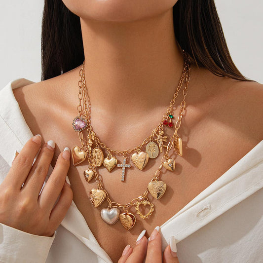 AmorÃ© Charm Multi-Layer Necklace