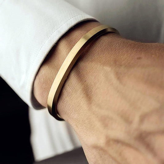 Minimalist Metal Cuff Bangle