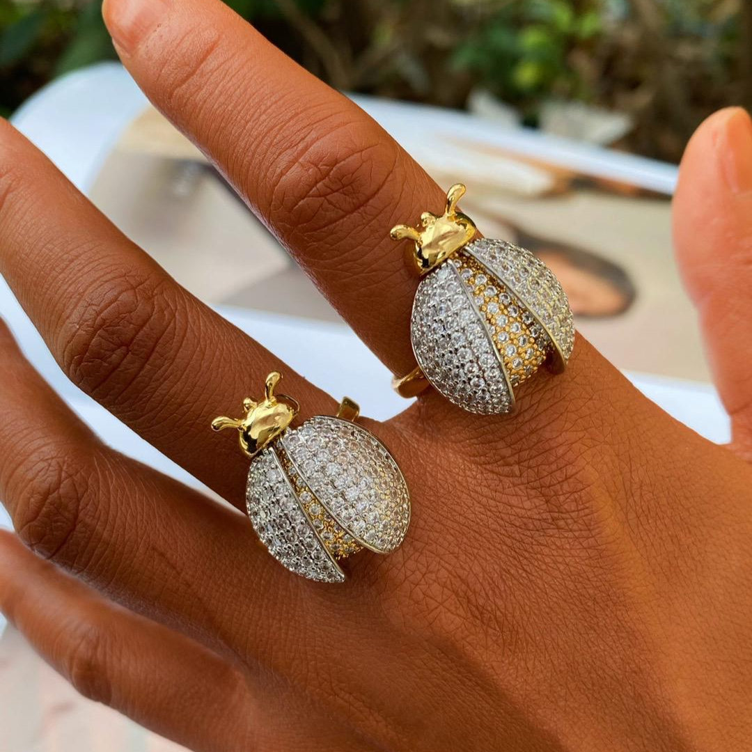 Lady Luxe Bug Ring