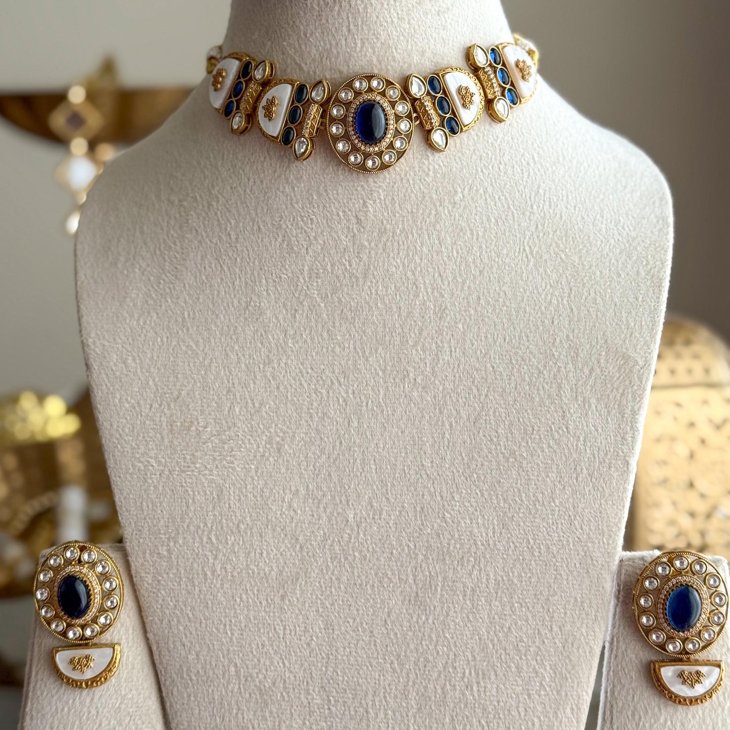 Jahanara Moissanite Choker Set